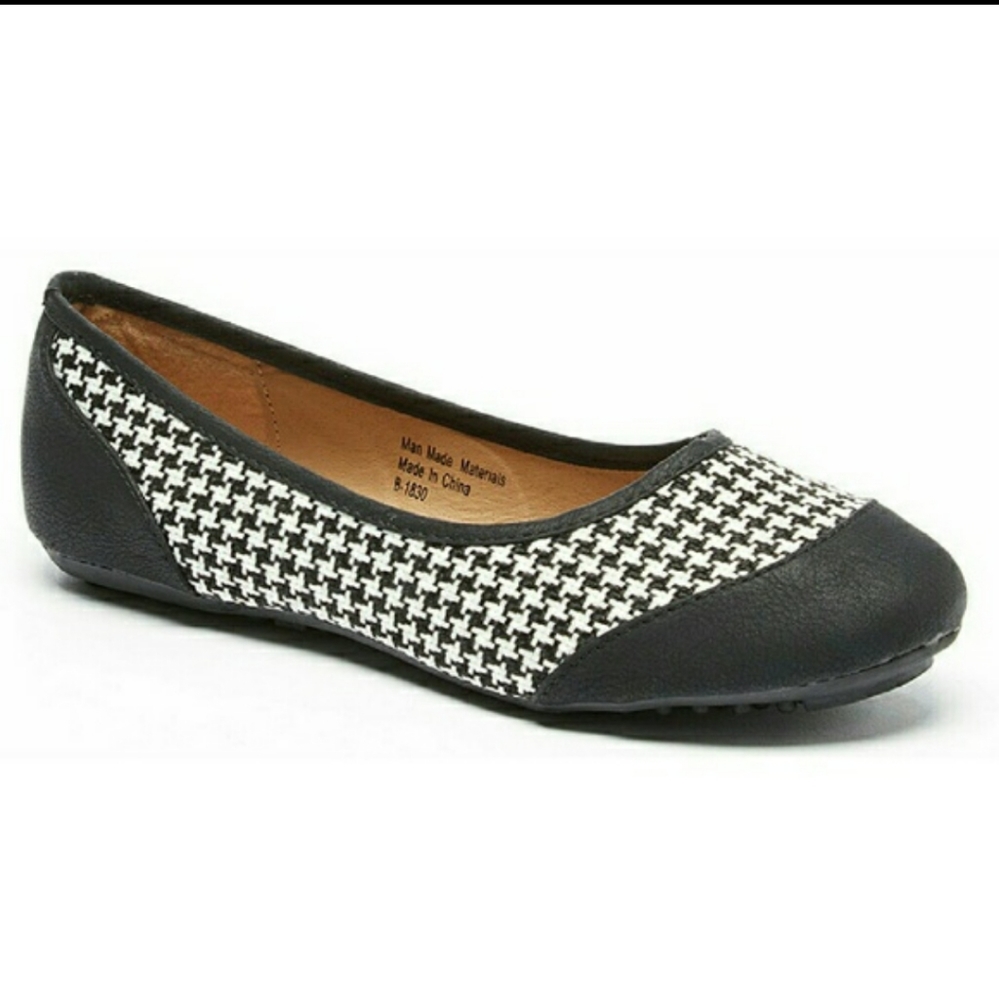 Womens Checkered Ballet flats